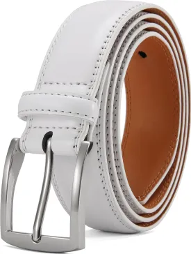 DOOPAI Mens Dress Belt - Genuine Leather Dress Belts For Men,Casual Suit Jeans Belt-Single Prong Buckle black belt