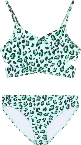 Kanu Surf Girls' Coral Reef Beach Sport Wrap Around Bikini 2-Piece Swimsuit