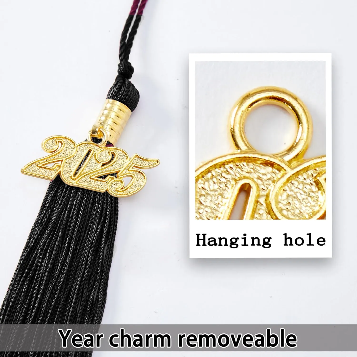 Preschool and Kindergarten Shiny Graduation Cap with 2025 Tassel Charm Rich in Color