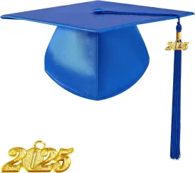 Preschool and Kindergarten Shiny Graduation Cap with 2025 Tassel Charm Rich in Color