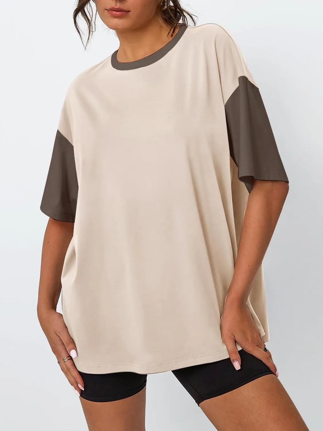 Trendy Queen Oversized T-Shirts for Women Summer Workout Loost Fit Short Sleeve Tops Casual Y2K 2025 Fashion Basic Tees