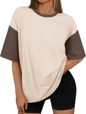 Trendy Queen Oversized T-Shirts for Women Summer Workout Loost Fit Short Sleeve Tops Casual Y2K 2025 Fashion Basic Tees
