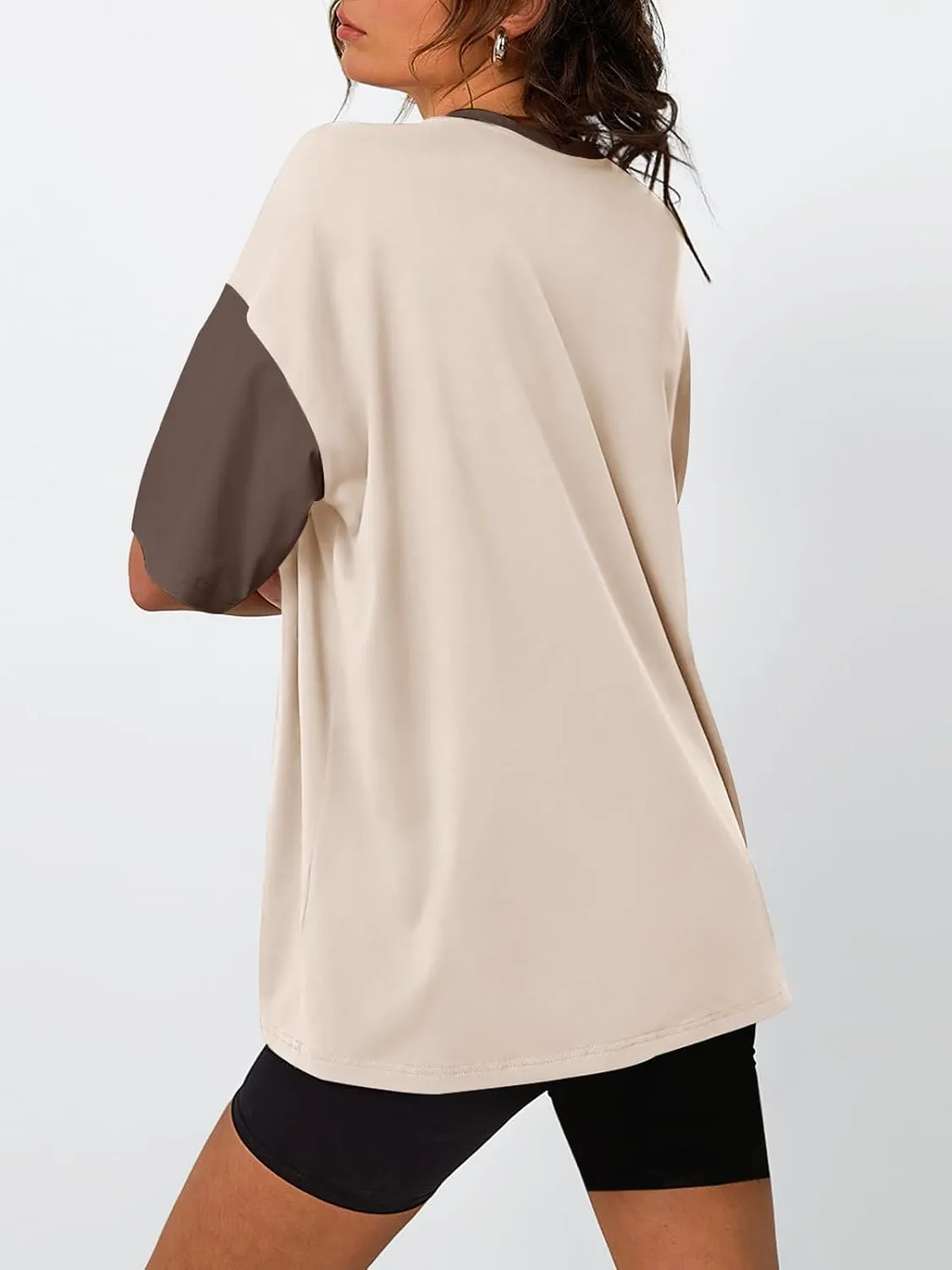 Trendy Queen Oversized T-Shirts for Women Summer Workout Loost Fit Short Sleeve Tops Casual Y2K 2025 Fashion Basic Tees