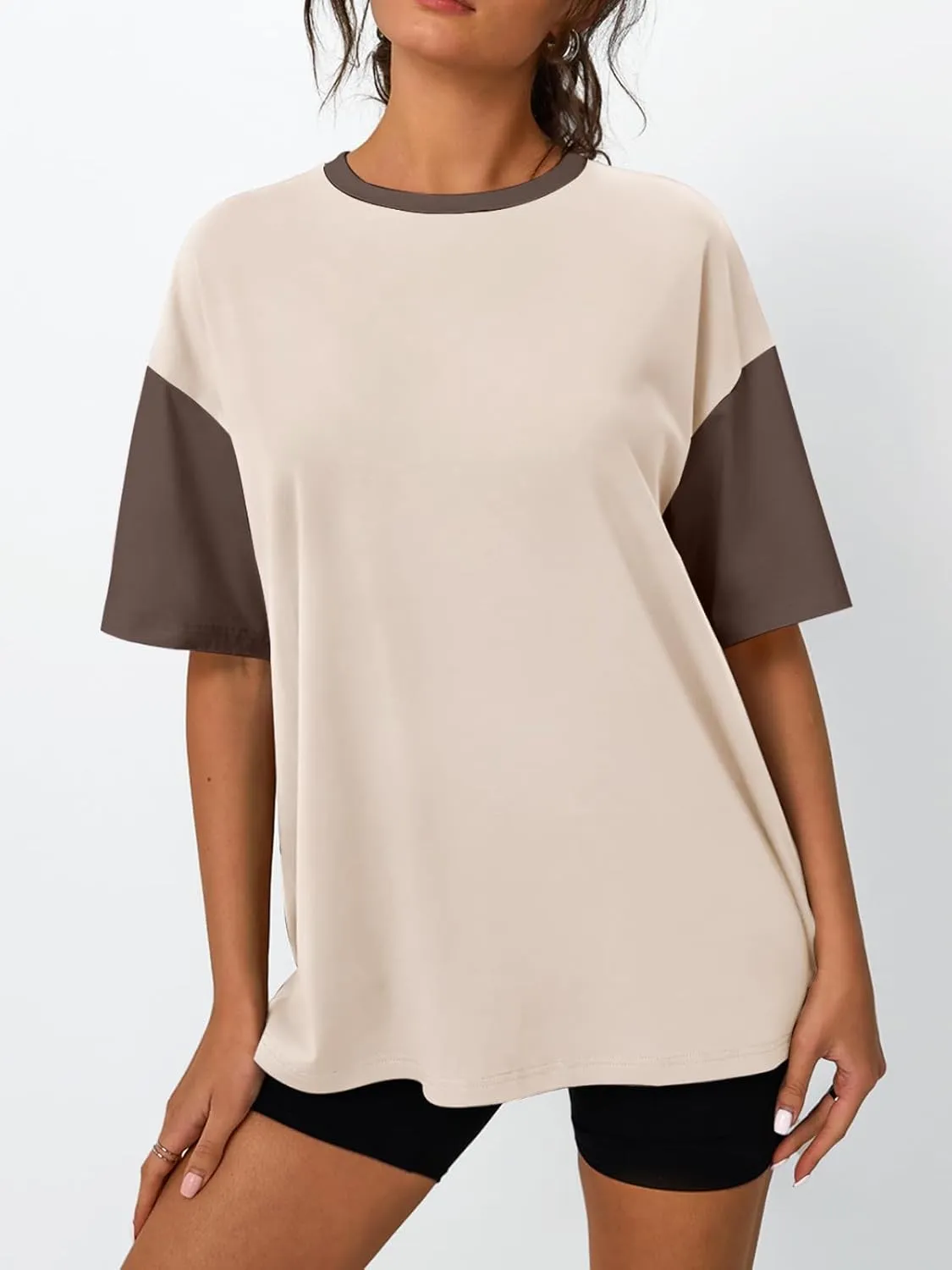 Trendy Queen Oversized T-Shirts for Women Summer Workout Loost Fit Short Sleeve Tops Casual Y2K 2025 Fashion Basic Tees
